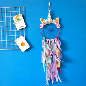 Unicorn featheres dreamcatcher wall decor